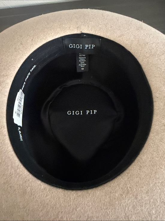 Gigi Pip Monroe Rancher Fedora hat- size 59 M/L